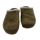 *Jenni Kayne Shearling Lined Moc Clog Suede Molded Footbed Mules, Size 37