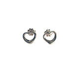 *Tiffany & Co x Elsa Peretti Sterling Silver Open Heart Earrings