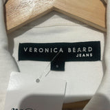 *Veronica Beard Raina Cotton Denim Short Sleeve Cropped Trucker Jean Jacket, Size S