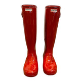 *Hunter Original Tall Gloss Rubber Pull-On Rain Boots w/Liner, Size 8