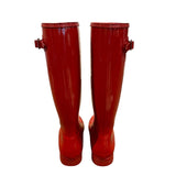 *Hunter Original Tall Gloss Rubber Pull-On Rain Boots w/Liner, Size 8