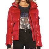 *SAM. New York Freestyle Nylon & Goose Down Zip-Up Padded Collar Puffer Jacket, Size S