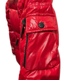 *SAM. New York Freestyle Nylon & Goose Down Zip-Up Padded Collar Puffer Jacket, Size S