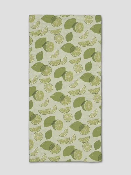 Geometry Scattered Limes Bar Towel