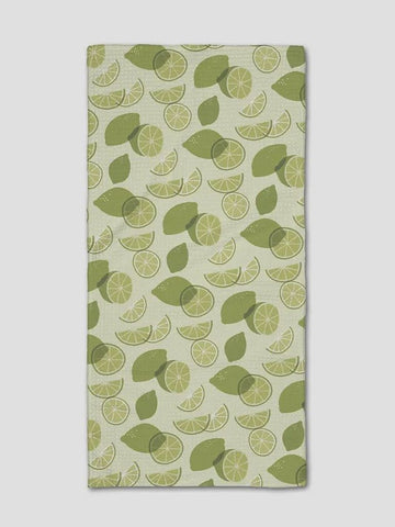 Geometry Scattered Limes Bar Towel