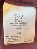 *Farm Rio X Anthro Mock-Neck Dress Satin Floral Bell Sleeve Fitted Waist Maxi Dress, Size XS