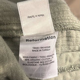 *Reformation Layne Stretch Cotton Corduroy Spread Collar Button-Up Oversized Shacket, Size S