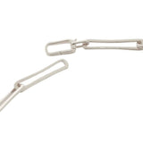 *Monica Vinader Alta Long Link Sterling Silver 22" Paperclip Necklace w/Pouch