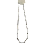 *Monica Vinader Alta Long Link Sterling Silver 22" Paperclip Necklace w/Pouch