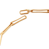 *Monica Vinader Alta Long Link Gold Vermeil 22" Paperclip Necklace w/Pouch