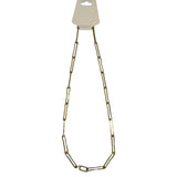 *Monica Vinader Alta Long Link Gold Vermeil 22" Paperclip Necklace w/Pouch