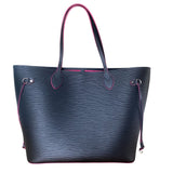 *Louis Vuitton Neverfull MM Epi Leather Dual Handle Hook Top Closure Tote w/Pochette