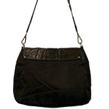 *Prada Tessuto Vela Leather Trim Double Patch Pocket Flap Front Buckle Crossbody Messenger Bag