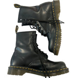 *Dr. Martens 1460 The Original Smooth Leather Contrast Stitching Lace-Up AirWare Combat Boots, Size 7