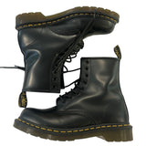 *Dr. Martens 1460 The Original Smooth Leather Contrast Stitching Lace-Up AirWare Combat Boots, Size 7