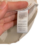 *Frank & Eileen Joedy Boyfriend Cotton Floral Long Sleeve Collared V-Neck Button-Up Shirt, Size XS