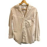 *Frank & Eileen Joedy Boyfriend Cotton Floral Long Sleeve Collared V-Neck Button-Up Shirt, Size XS