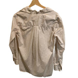 *Frank & Eileen Joedy Boyfriend Cotton Floral Long Sleeve Collared V-Neck Button-Up Shirt, Size XS