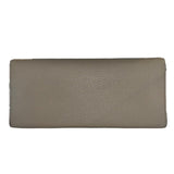 *Tory Burch Miller Serif Logo Pebbled Leather Flap Front Logo Clutch