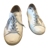 *Golden Goose Superstar Leather & Suede Hidden Lift Low-Top Sneakers, Size 39