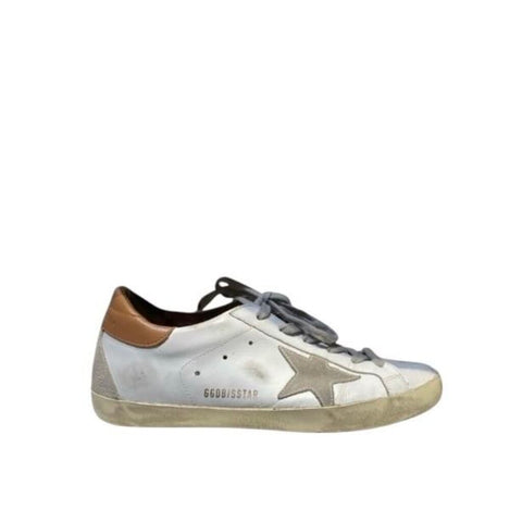 *Golden Goose Superstar Leather & Suede Hidden Lift Low-Top Sneakers, Size 39