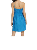 *Rails Miriam Pacific Cotton Poplin Keyhole Tie Cami Smocked Waist Mini Dress, Size S
