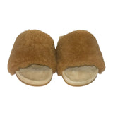 *NWOT Jenni Kayne Shearling Vamp Suede Molded Footbed Slides, Size 38