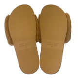 *NWOT Jenni Kayne Shearling Vamp Suede Molded Footbed Slides, Size 38