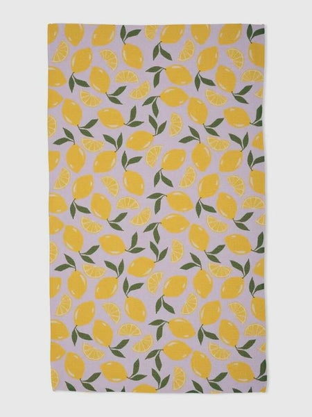 Geometry Sweet Lemon Tea Towel