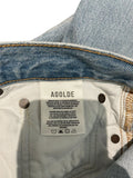 *AGOLDE Fran High-Rise Button Fly Wide Leg Cuffed Hem Cropped Jeans, Size 28 (6)