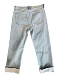 *AGOLDE Fran High-Rise Button Fly Wide Leg Cuffed Hem Cropped Jeans, Size 28 (6)