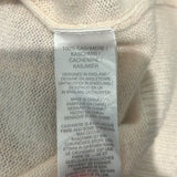 *Brodie Cashmere LOVE Foil Rainbow Ringer Crew Neck Pullover Sweater, Size XS