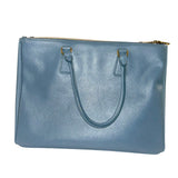 *Prada Galleria Large Lux Saffiano Leather Double Zipper Dual Top Handle Crossbody Tote Bag