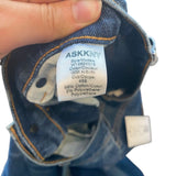 *ASKK NY Geek Auburn Stretch Denim High-Rise Flared Leg Cropped Raw Hem Jeans, Size 29(8)