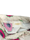 *LA DoubleJ X Mantero Big Skirt Cotton Poplin Floral Elastic Waist Pull-On Tiered Maxi Skirt, Size XS