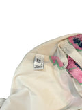*LA DoubleJ X Mantero Big Skirt Cotton Poplin Floral Elastic Waist Pull-On Tiered Maxi Skirt, Size XS