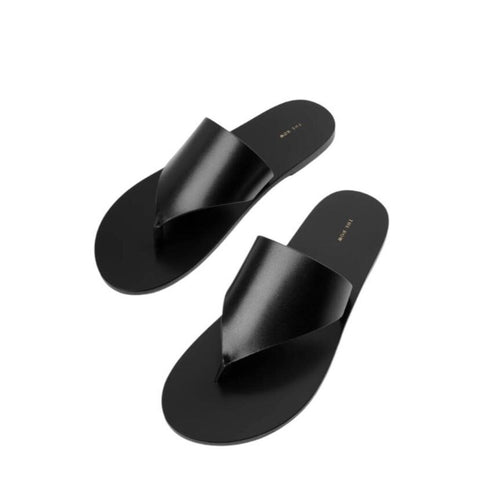 *The Row Avery Leather Flip Flop Flat Thong Sandals w/box, Size 39.5