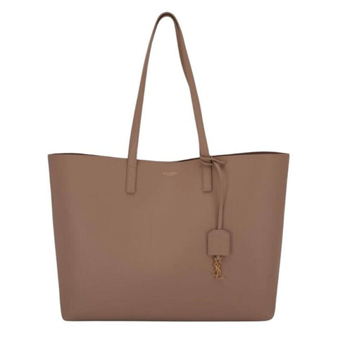 *Saint Laurent Shopping Calfskin Top Handle Shoulder Bag Tote w/ Pouch & Logo Charm