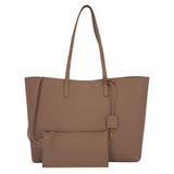 *Saint Laurent Shopping Calfskin Top Handle Shoulder Bag Tote w/ Pouch & Logo Charm