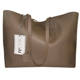 *Saint Laurent Shopping Calfskin Top Handle Shoulder Bag Tote w/ Pouch & Logo Charm
