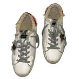 *Golden Goose Superstar Leather & Shearling Hidden Lift Low-Top Sneakers, Size 39