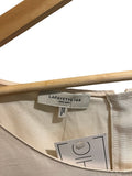 *Lafayette 148 Silk & Linen 3/4 Lantern Sleeve Round Neck Fit & Flare Maxi Dress, Size XS