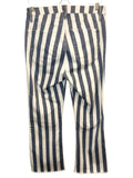 *FRAME Denim Le Crop Mini Boot Stretch Stripe High-Rise Cropped Raw Hem Bootcut Jeans, Size 30 (10)