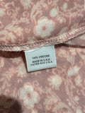 *MISA Los Angeles Lucinda Floral Long Sleeve Bell Cuff Ruffle Tie-Neck Tiered Maxi Dress, Size M