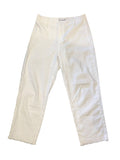 *Frank & Eileen Kinsale Stretch Cotton High-Rise Wide Leg Raw Hem Cropped Pants, Size 4