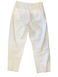 *Frank & Eileen Kinsale Stretch Cotton High-Rise Wide Leg Raw Hem Cropped Pants, Size 4