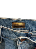 *Mother The Vagabond Stretch Denim 5 Pocket Button Fly Midi Pencil Skirt, Size 25 (0)