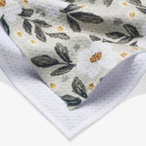 Geometry Painted Spring Flowers Bar Towel
