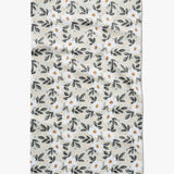 Geometry Painted Spring Flowers Bar Towel