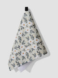 Geometry Painted Spring Flowers Bar Towel